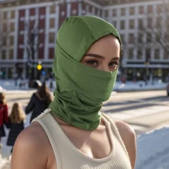 Unique Bargains Quick-drying Ice Silk Solid Balaclava Face Mask 1 Pc -Outdoor Sports Series GUEST ee65d295 e47a 4e67 9c11 ba618a5015ca