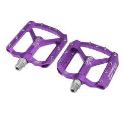 Unique Bargains Non-Slip Pedals Platform Flat Bicycle Pedals 9/16" For Road Bikes MTB Mountain Bike Purple 1 Pair -Outdoor Sports Series GUEST eea7e239 7d85 49f1 878b a9875ce5fa9a