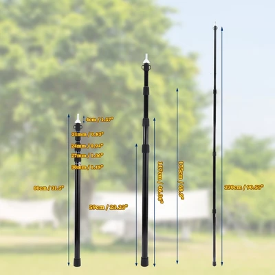 Unique Bargains Adjustable Camping Tarp Poles With Four Adjustable Length 4 Unique Bargains Adjustable Camping Tarp Poles With Four Adjustable Length - Image 4