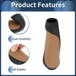 Unique Bargains Bike Handlebar Grips Covers 5.31" Brown 1 Pair -Outdoor Sports Series GUEST efe1605e c34f 4a83 b4d9 d0147efa5a04