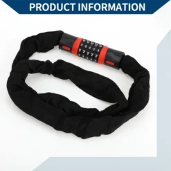 Unique Bargains Security Chain Combination Padlock Resettable 5 Digit Bike Lock Black Red 47.24" -Outdoor Sports Series GUEST f04a76d6 3cc7 4a80 aa09 893eba9eaaf3