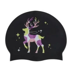 Unique Bargains Silicone Sika Deer Pattern Waterproof Swim Cap 1 Pc -Outdoor Sports Series GUEST f068e5e1 5330 4cda b110 f31ccaa6ddd1
