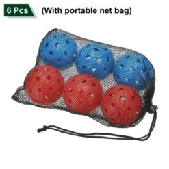 Unique Bargains Durable Luminous Portable Mesh Bag Good Balance Pickleball 6 Pcs -Outdoor Sports Series GUEST f08b98c6 f41d 4741 8533 811fc099f160