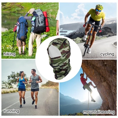 Unique Bargains Quick-drying Ice Silk Camouflage Balaclava Face Mask 1 Pc 2 Unique Bargains Quick-drying Ice Silk Camouflage Balaclava Face Mask 1 Pc - Image 2