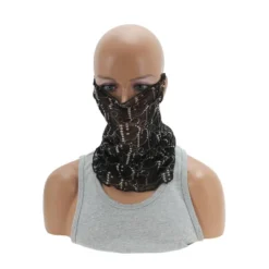 Unique Bargains Texture Pattern Earloop Neck Gaiter 1 Pc -Outdoor Sports Series GUEST f12aa5de 11da 4a64 ad9d 8567f7c33fab