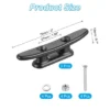 Unique Bargains Nautical Decor Nylon Weatherproof Dock Cleat With Screws 2 Pcs