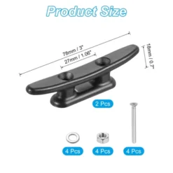 Unique Bargains Nautical Decor Nylon Weatherproof Dock Cleat With Screws 2 Pcs