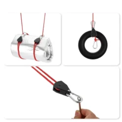 Unique Bargains 1/8" Adjustable Tent Rope Hanger 6 Pcs -Outdoor Sports Series GUEST f307c4f7 8620 495c 87ed d4a3cc118c33