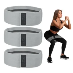 Unique Bargains Elastic Fabric Non-Slip Workout Loops Leg Booty Resistance Bands 3 Pcs -Outdoor Sports Series GUEST f4135e40 dcd2 4dae 8626 daec44aa57e1