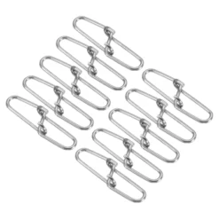 Unique Bargains Stainless Steel Quick Lock Design Fishing Swivels And Snaps 100 Pcs -Outdoor Sports Series GUEST f4b35526 b407 4d6a 8d3f 857dde4c6106