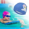 Unique Bargains Kid's Knitted PU Cartoon Horse Swim Cap 1 Pc