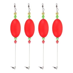 Unique Bargains Plastic Weighted Oval Fishing Floats Rigs 4 Pcs -Outdoor Sports Series GUEST f67f416f 433d 4c82 96c7 cc76d866f3b1