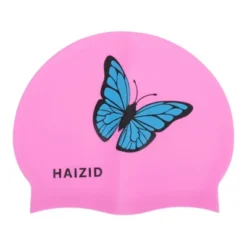 Unique Bargains Silicone Butterfly Pattern Swim Cap 1 Pc -Outdoor Sports Series GUEST f7d6857c 2c52 472d 97ba 22e902809386