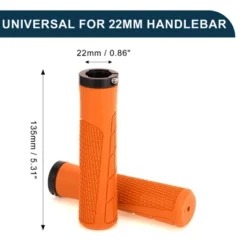 Unique Bargains Bike Handlebar Grips Covers 5.31" Orange 1 Pair -Outdoor Sports Series GUEST f7fa93b7 0ba4 494b 8bf3 6650a09171a1