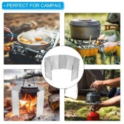 Unique Bargains Folding Mini 9 Plates Heat Shield Windscreen Camping Stove With Drawstring Bag -Outdoor Sports Series GUEST f8132cec dc25 4211 ba19 1fa8503fcc61