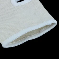 Unique Bargains Elastic Fabric Nylon Washable Reusable Ankle Brace Beige 1 Pair