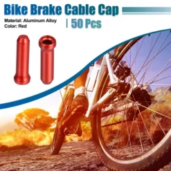 Unique Bargains Bike Brake Cable Cap Red 50 Pcs -Outdoor Sports Series GUEST fa486220 d44f 4200 b15c 58c34c7cf944