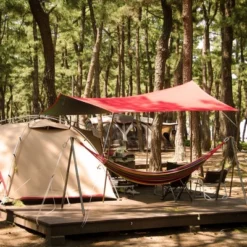 Unique Bargains Deck Pegs Aluminium Alloy Tent Stakes With Rope Hook Spring Tensioner For Camping Outdoor Plank -Outdoor Sports Series GUEST fa60ae88 9df6 4ad0 b26e f565bd87d72b 1