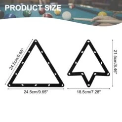 Unique Bargains Durable Billiard Pendulum Sticker Positioning Rack 2 Pcs