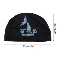 Unique Bargains Knitted PU Elastic Fish Tail Pattern Swim Cap 1 Pc -Outdoor Sports Series GUEST fcf5f2d0 ab64 45b7 a876 7ff562b12012