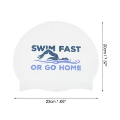 Unique Bargains Silicone Muscle Arm Pattern Waterproof Swim Cap White Black Blue 1 Pc -Outdoor Sports Series GUEST fdc25b03 017a 4ea8 b202 db6d545dcf79