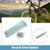 Unique Bargains 14G J Bend Bicycle Steel Spokes 36 Pcs