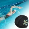 Unique Bargains Knitted PU Elastic Star Pattern Swim Cap 1 Pc