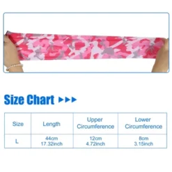 Unique Bargains Basketball Sports Camouflage Cooling Arm Elbow Compression Sleeve Pink Gray White 1 Pair -Outdoor Sports Series GUEST ff0c1c89 598a 4580 90c4 459173721b3f