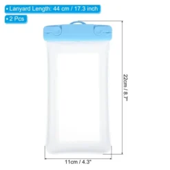 Unique Bargains Universal Waterproof Swimming Pool Phone Cover Dry Bags 2 Pcs