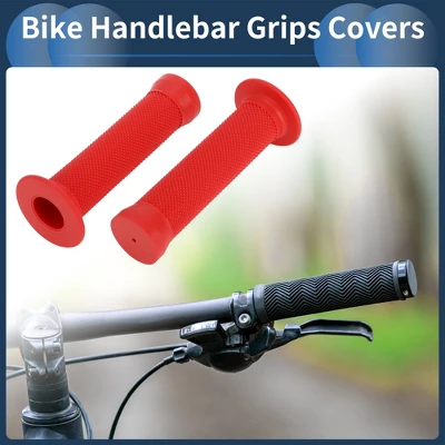 Unique Bargains Bike Handlebar Grips Covers 5.12" Red 1 Pair 1 Unique Bargains Bike Handlebar Grips Covers 5.12" Red 1 Pair